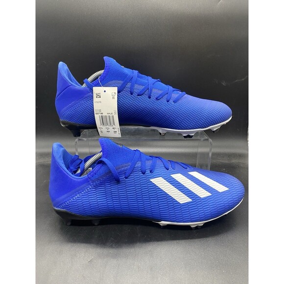 Adidas X 19.3 FG Blue White Mens Soccer Cleats Size US 12EG7130